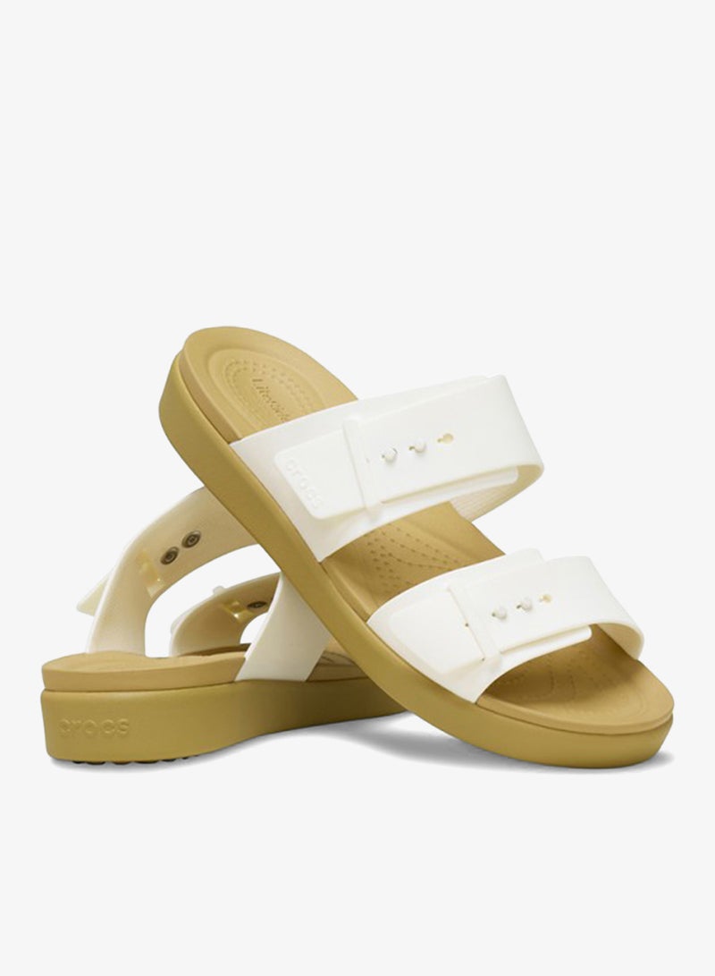 crocs Brooklyn Buckle Flat Sandals - Image 3